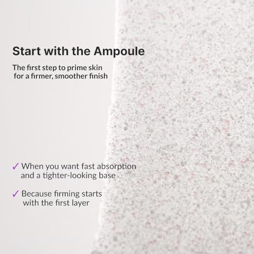The Firm Ampoule, Anti-Aging Face Serum with Peptides, Bakuchiol & Korean Thistle, Firm & Lift, Wrinkle Care, Reduce Facial Puffiness, Vegan Korean Skincare (30ml / 1.01 fl. oz)