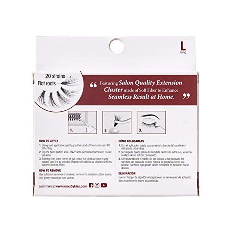 i?ENVY 20D Extension Cluster Individual Lashes (Long, 3 Pack)
