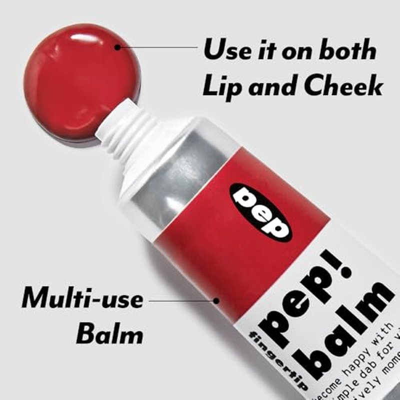 I'M MEME Lip and Cheek Tint - PepBalm 001 Recharger | Wtih Shea Butter, Gift, Liquid Blush, Travel-Friendly, Highly Pigmented, Non-Drying, Sheer Balm Gross Tint, 0.52 Oz