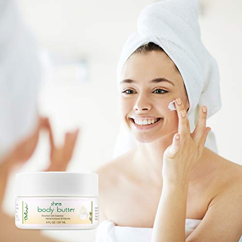 Shea Body Butter with Organic Rose Hip Lavender & Dead Sea Minerals - Moisturizing Cream