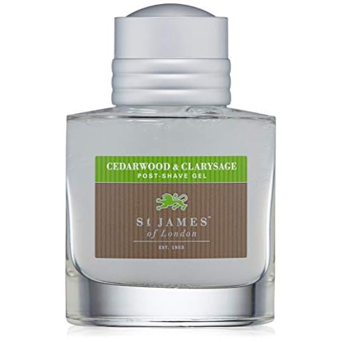 St James of London Cedarwood & Clarysage Post Shave Gel, 3.4 Fl Oz
