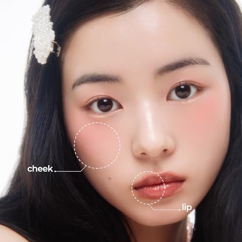 Titto Lip & Cheek Dual Pot - Veiled Rosy & Dry Rose Tinted Balm & Blush Set