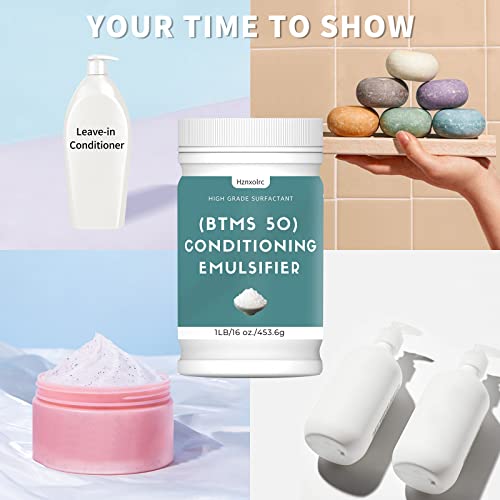 16 oz BTMS 50 Conditioning Emulsifier for Hair and Skin Care - Pack of 1 Pound