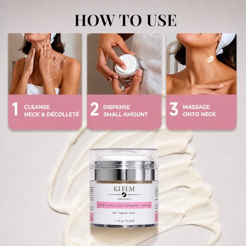 Neck Firming Cream with Retinol & Peptides - 1.7 Fl Oz Pack of 2