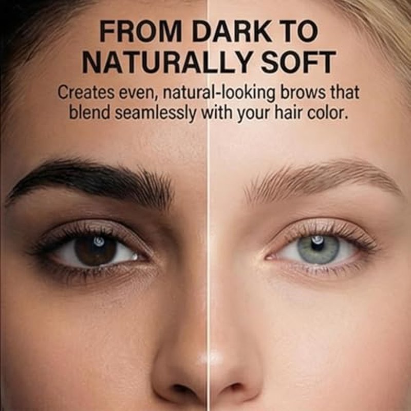 Brow Bleach Kit, Eyebrow Bleach, Brow Lightening Kit, Eyebrow Lightener, Gentle & Effective, Works for All Types, Creates You a Lighter & Natural Brow Color, 5 Applications