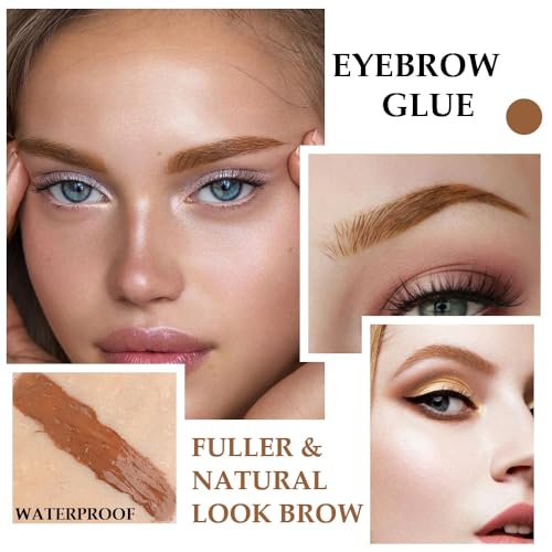 Kaely Thickening Brow Mascara, Tinted Eyebrow Gel Waterproof, Eyebrow Color Makeup, Vegan, Cruelty Free, maquillaje gel para cejas a prueba de agua, 03 Auburn