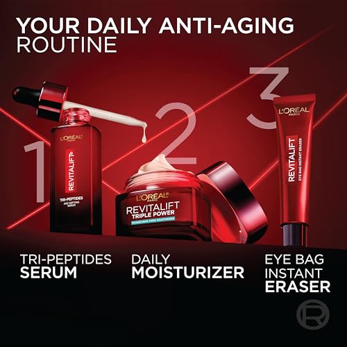 L'Oreal Paris Revitalift Triple Power Anti-Aging Face Moisturizer Unscented 2.55 Oz