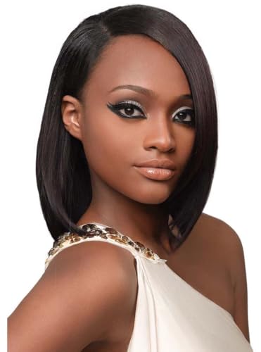 Outre Velvet Remi Duby 10-Inch Human Hair Wig - Jet Black, Luxury Quality