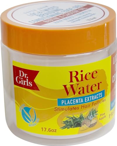Dr Girls Super Grow Loc & Twist Braiding Gel with Biotin & Castor Oil - Extra Hold, 17.6 oz (Pineapple Scent)