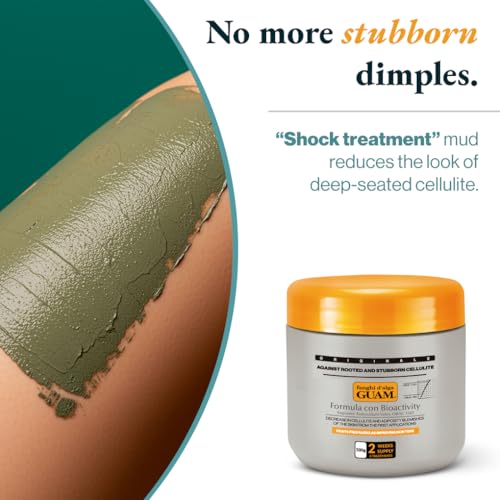 Guam Anti-Cellulite Body Wrap for Thighs & Legs, 17.6oz MAX Strength Hot Mud