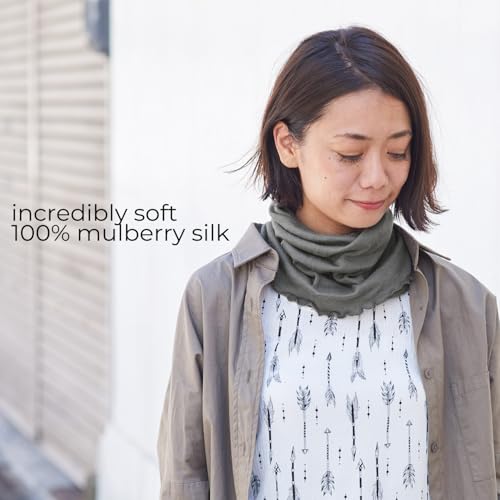 CHARM Silk Headband Scarf Neck Gaiter Purple (One Size)