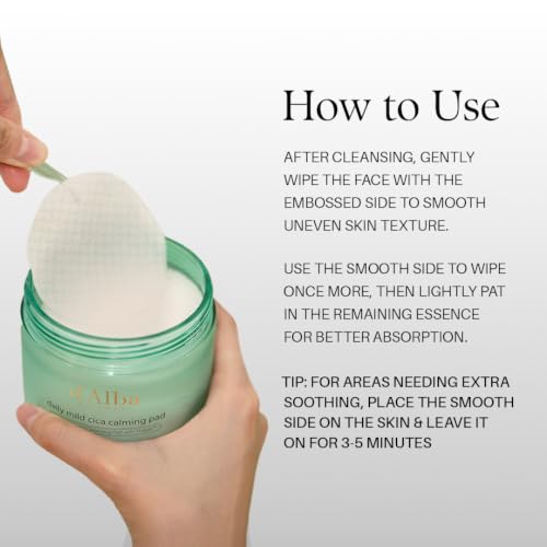d'alba Piedmont Daily Mild Cica Calming Pad - Soothing & Hydrating Facial Pads