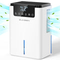 2200ML Dehumidifier for Home & Basement with 75oz Water Tank, Quiet 2 Modes, Auto Shut Off & Ambient Light