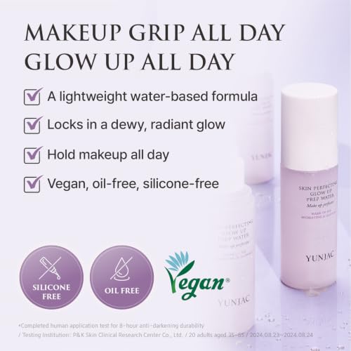 Skin Perfecting Glow Setting Spray - Hydrating Makeup Fixer with Vitamin B & Vegan Complex