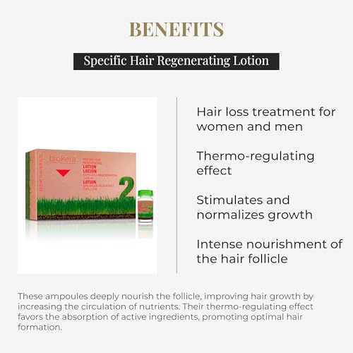 SALERM - Intensive Scalp Serum - Biokera Natura - 6 x 10 ml - Fortifying Hair Treatment for Women and Men - with Ginseng and Ginkgo Biloba - Strengthens Weakened Hair
