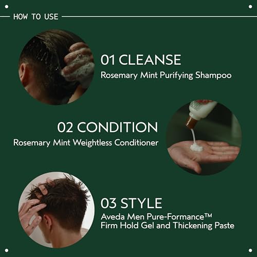 Aveda Men Pure-Formance Firm Hold Hair Gel 5 Fl Oz - Maximum Control & Shine