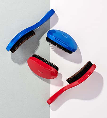 Blue Diane Prestige Medium Boar Bristle Curved Wave Hair Brush - Pack of 2