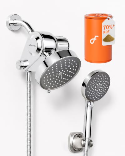 Filtered Rainfall & Handheld Shower Head Combo - Chrome, K45+HS04+TS04