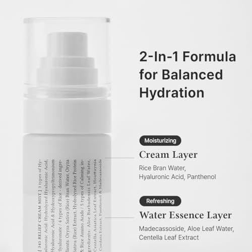 Hydrating Facial Mist with Hyaluronic Acid & Panthenol - 2 Pack of 2.02 Fl Oz