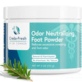 Unscented Plant-Based Foot Powder for Excessive Sweating & Odor Control - 4oz