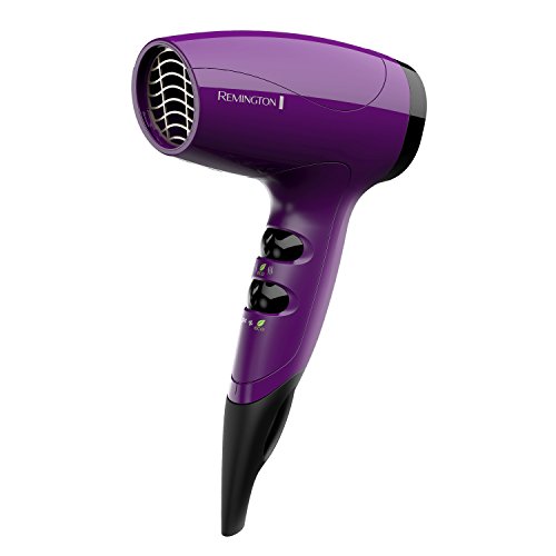 Purple Remington Ionic Compact Hair Dryer 1875W - Travel Anti-Frizz Styling Tool