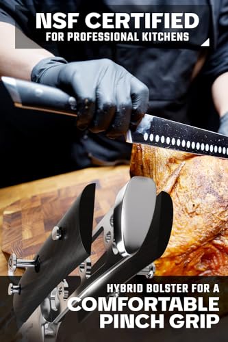 12-Inch Carving Knife for Meat and Roast - German Steel, Granton Edge
