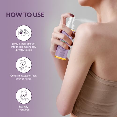 Majestic Pure Lavender Oil Body Mist- 100% Pure & Natural - After Shower Body Oils for Women and Men - Scented, Radiant, Skin Therapy Firming Massage Oil - 6.8 Fl Oz