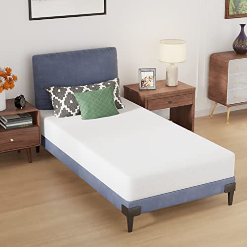 Twin 8-Inch Foam Mattress - CertiPUR-US Certified Breathable Supportive Bed with Removable Cover
