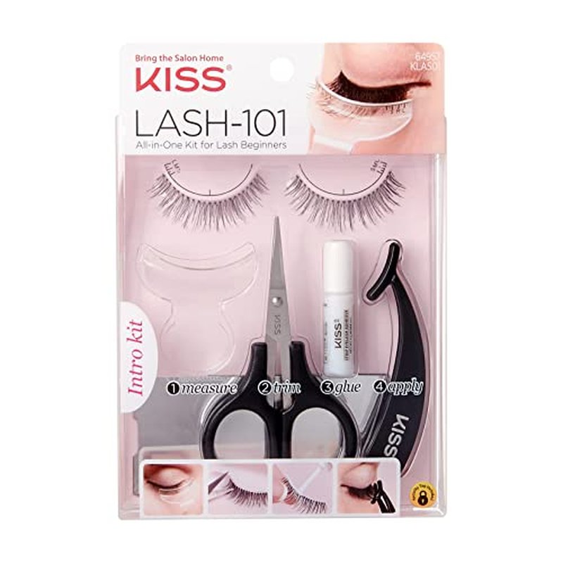 KISS Lashes True Beginner's All-In-One Lash Extensions Kit, 1 Pair (Pack of 2)