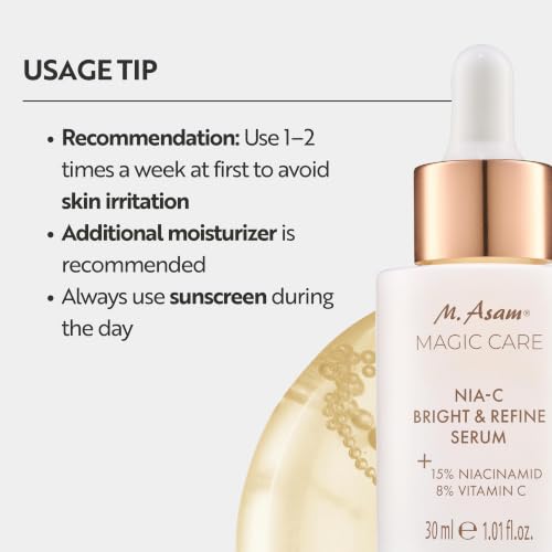 M. Asam Magic Care Nia-C Bright & Refine Face Serum 1oz - Skin Brightening Treatment