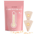500g/1.1lb Wax Beads Suitable for Coarse Hair Removal,Hard Wax Beads Brazilian Bikini Waxing At Home, Wax Beans for Women Men Face, Eyebrow, Body, Legs, Armpit(Cream)