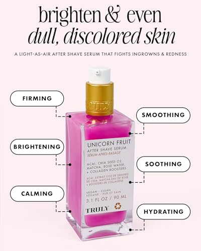 Post-Shave Serum for Ingrown Hair & Skin Brightening - Vegan Collagen & Rose Water
