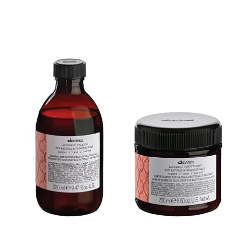 Davines Alchemic Shampoo Copper - Color-Treated Hair Safe Cleansing, 6 Vibrant Shades, 9.47 Fl Oz