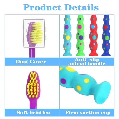 Kids Toothbrush Soft Bristles Candy Design 100 Pack with Travel Covers - Variation of Candy