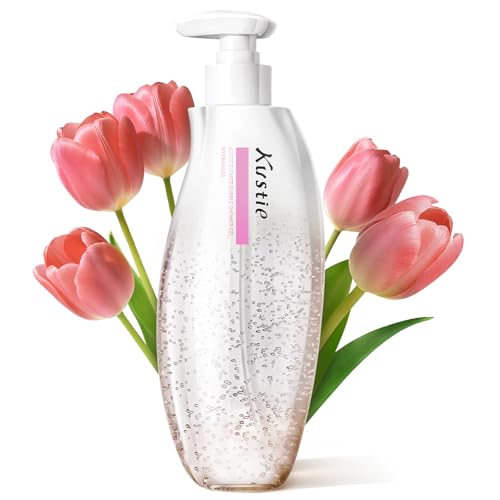 Kustie Tulip Oxygen Bubble Body Wash ? Gentle Amino Acid Cleanser with 8 Floral Extracts & Alpha-Arbutin for Brightening, Antioxidant, Hydrating ? Sweet Floral Scent, Vegan & Sulfate-Free, 16.9 fl oz