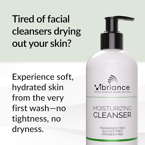 Vibriance Moisturizing Oil-to-Foam Face Cleanser 12 fl oz for Dry & Sensitive Skin