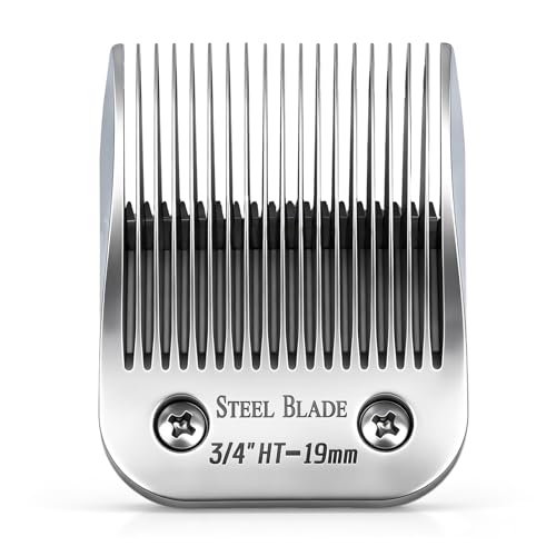 3/4 HT Clipper Blade 19mm for Oster Classic 76 - Silver, 1 Pack (Size 3/4 HT)