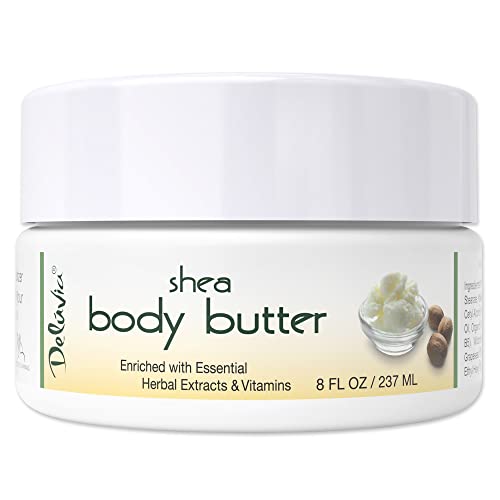 Shea Body Butter with Organic Rose Hip Lavender & Dead Sea Minerals - Moisturizing Cream