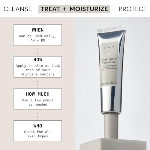 Naturium Multi-Peptide Moisturizer Jumbo 3.4 oz - Hydrating Face Cream