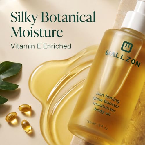 WALLZON Undaria Seaweed Body Oil 5oz - Hydrating Firming Moisturizer for Women