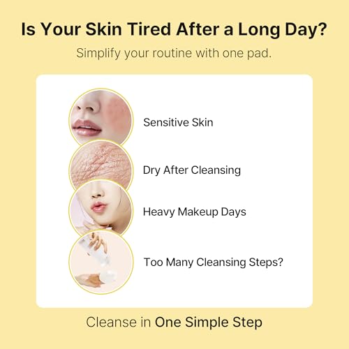 Ariul Cleansing Oil Pads 60 Sheets - Gentle Makeup Remover with Plant Extracts