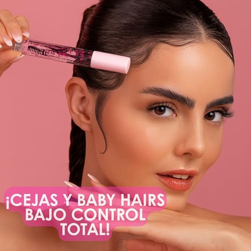 PINK UP Organic Brows| Eyebrow Gel | Brow Gel| Clear Mascara | Transparent gel to comb the eyebrows| Provides definition and volume| Maximum fixation| Model PKOE01