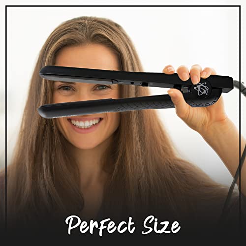 Ceramic Flat Iron for Hair - 1.25 Inch Dual Voltage Straightener