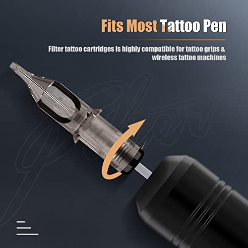 EZTAT2 50Pcs Mixed Round Shader Tattoo Needles #12 Variants 3RS-11RS for Rotary Machines