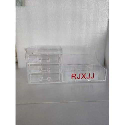 Transparent Acrylic Cosmetic Makeup And Jewelry Storage Box -Storage Plastic Cases -Great For Bathroom