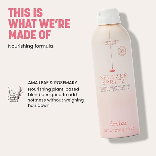 Drybar Seltzer Spritz Flexible Hold Hairspray 9oz - Vegan Cruelty-Free, Fast Drying, Soft Finish