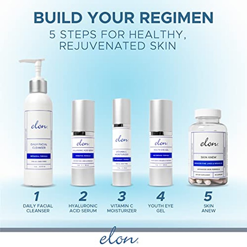 Elon Vitamin C Facial Serum | Lightweight Antioxidant Care for Dull Uneven Skin | Daily Hydrating Formula for Healthy Complexion