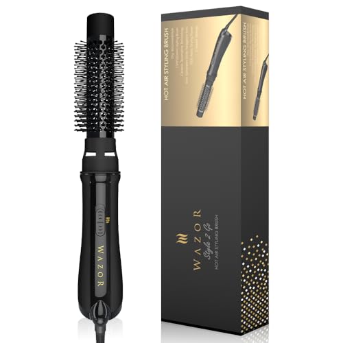 Wazor 4-in-1 Hot Air Brush Dryer Volumizer - Lightweight Ceramic Titanium Styler