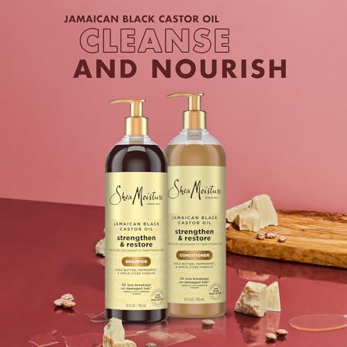Shea Moisture Jamaican Black Castor Oil Shampoo & Conditioner Set 24 Oz Each