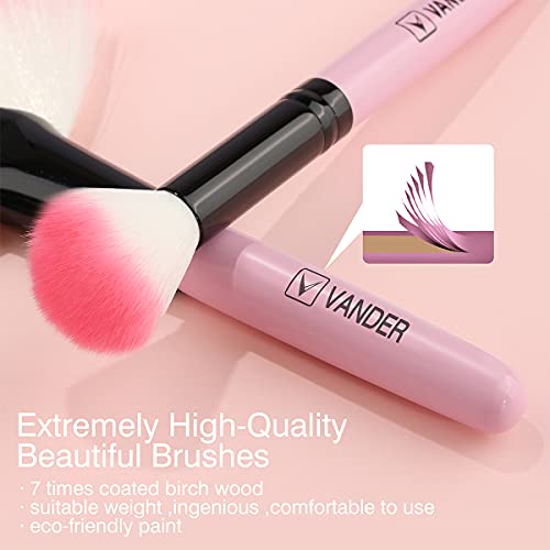 Save 20% on Makeup Brushes 32Pcs Black Makeup Brushes Set+ 32Pcs Pink Makeup Kit
